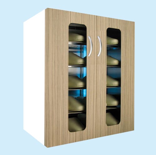 UVクリーン エクセレント ワイド 10足保管 木目調タイプ